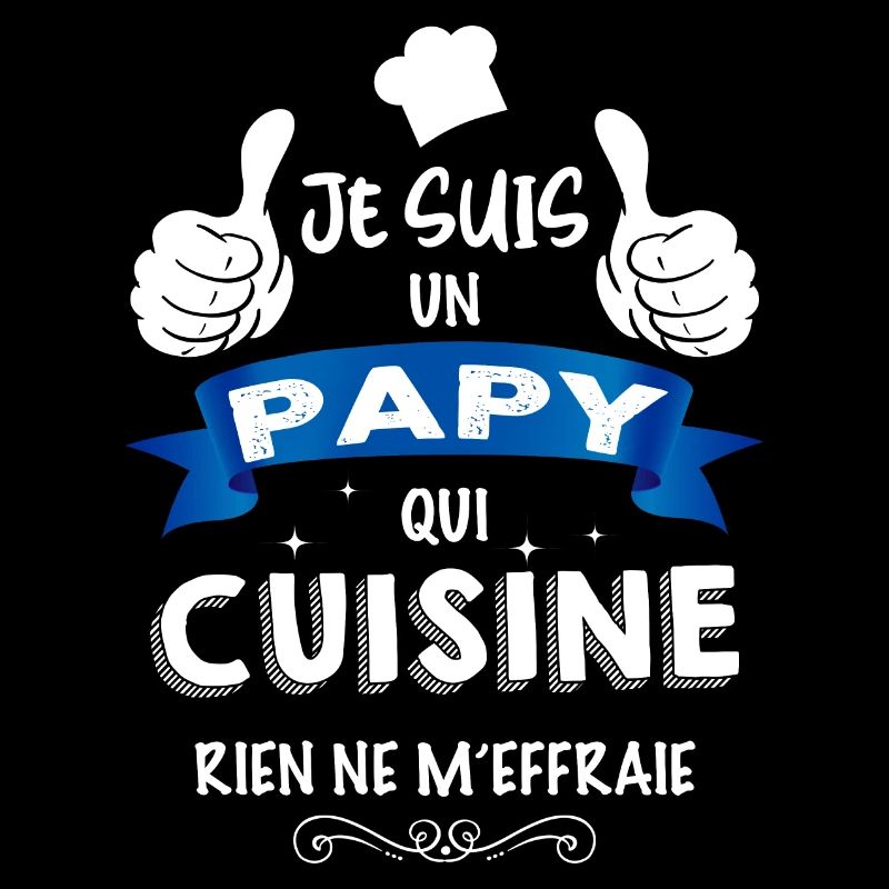 Papy qui cuisine Cadeau Humour Papi Cuisinier