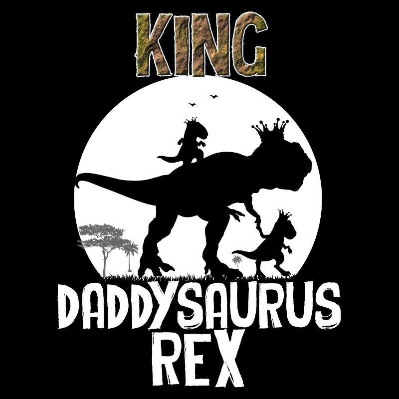 Daddysaurus König Rex Vater und Kind