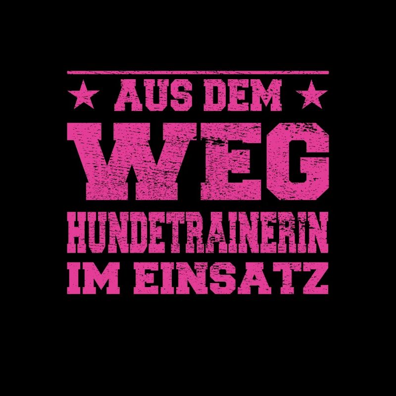 Aus dem Weg Hundetrainerin im Einsatz Design