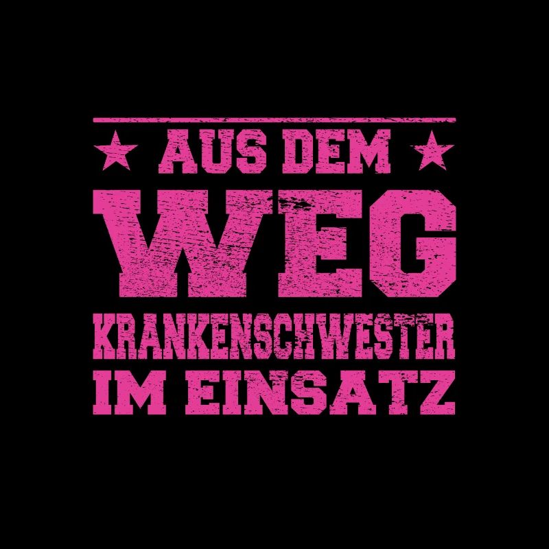 Aus dem Weg Krankenschwester im Einsatz Design