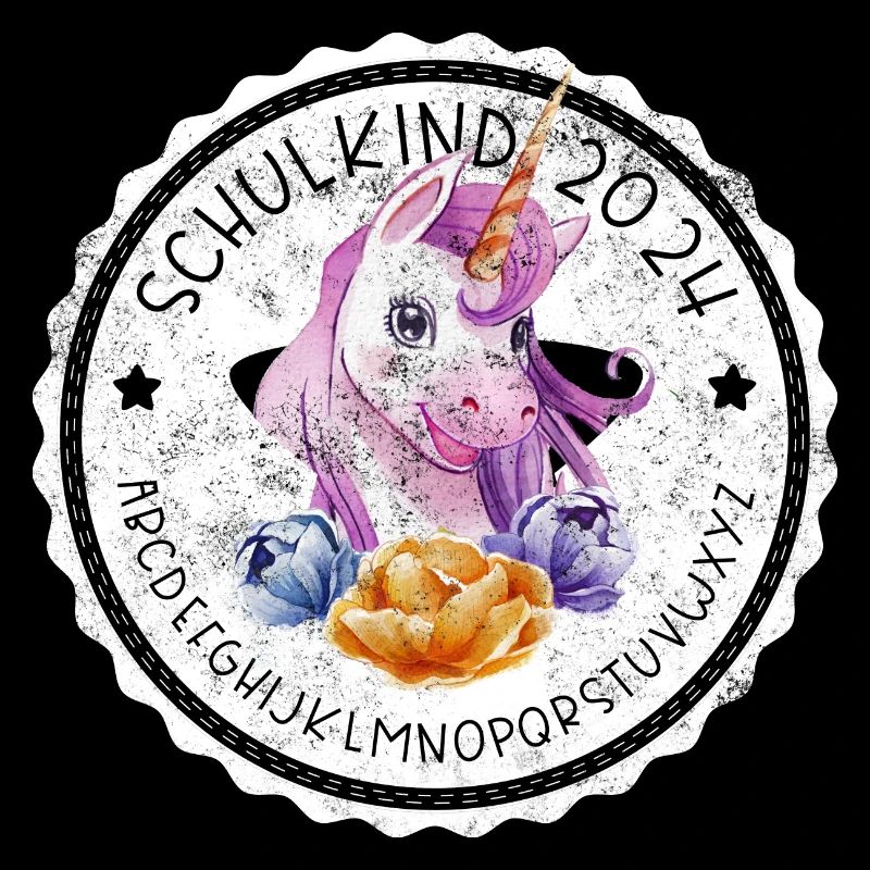 Einhorn ABC Schulkind 2024