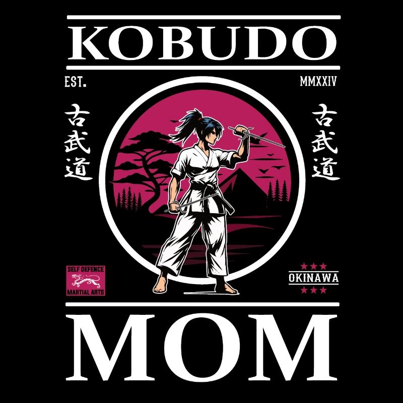 Kobudo Mom - Waffenkunst Mutter Design