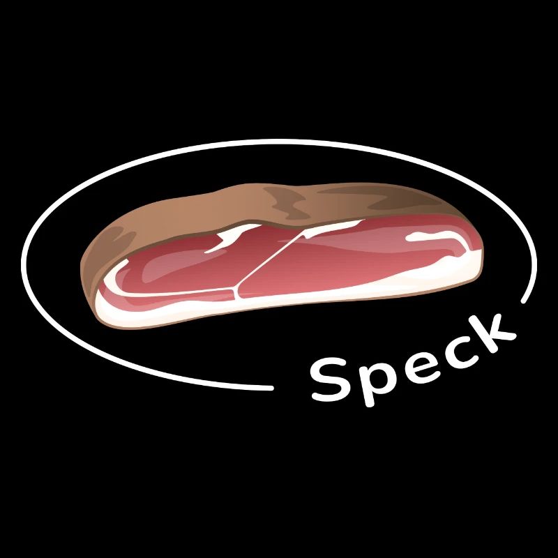 Speck mit Schrift