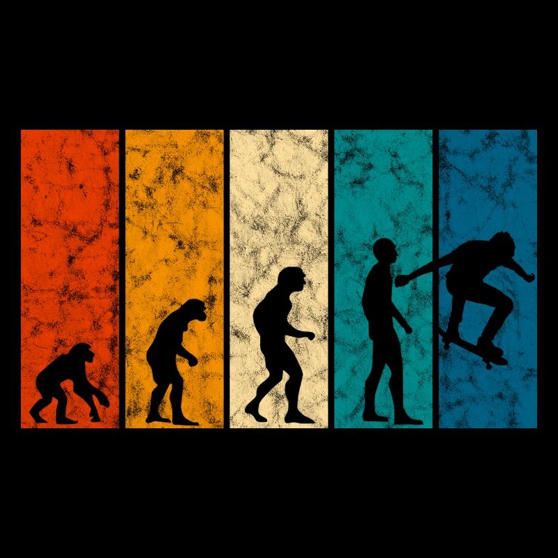 Skateboarder Skateboard Evolution Skate Skateing