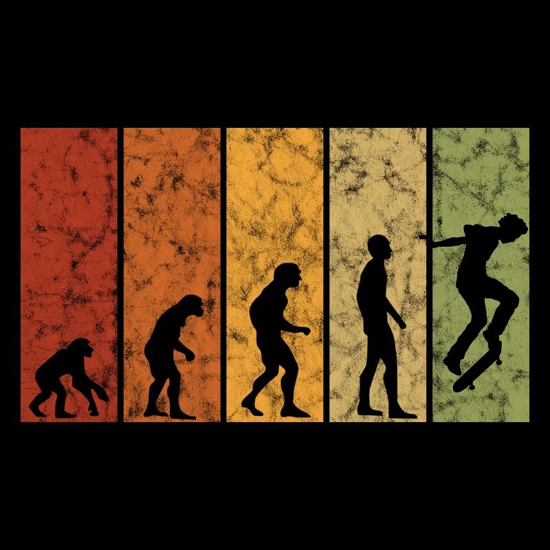Evolution Skateboarder Skateboard Skater Skate