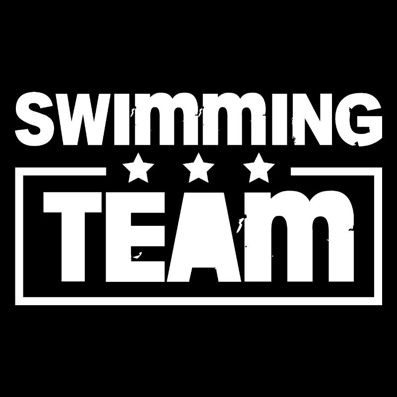 Équipe de natation colorée