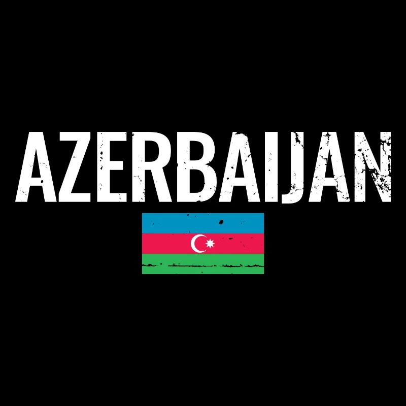 Azerbaijan Vintage Azerbaijan Flag