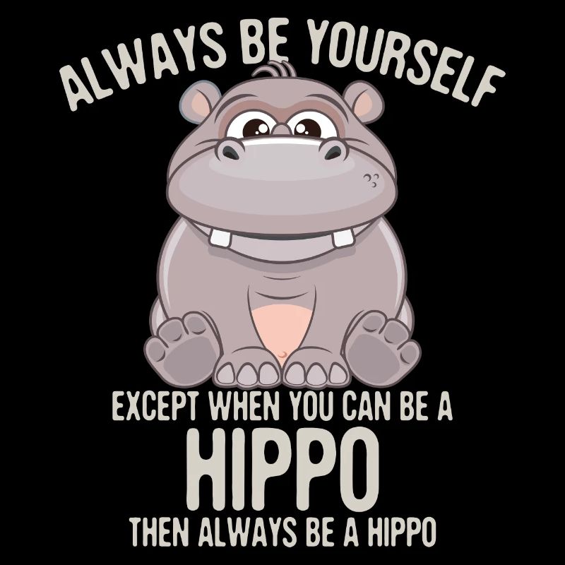 Nieldpferd Be yourself Geschenk Tier Lustig Witz