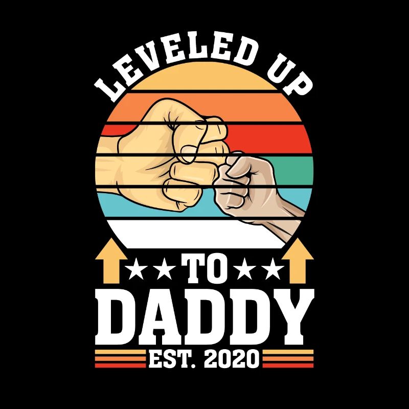 Leveled up to Daddy 2020 Vater Dad Geschenk Gamer