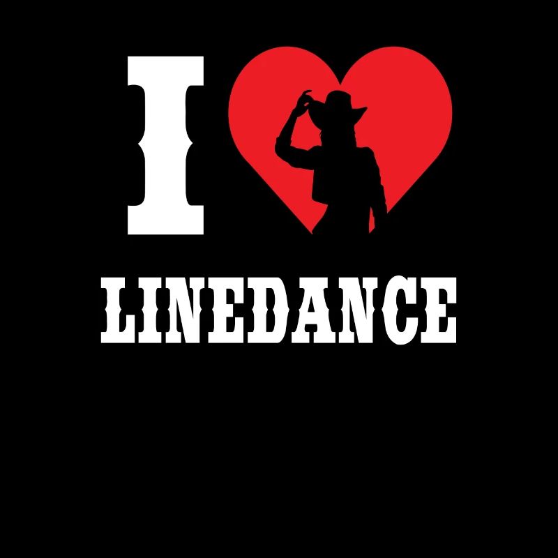I Love Linedance Western Dance Geschenk