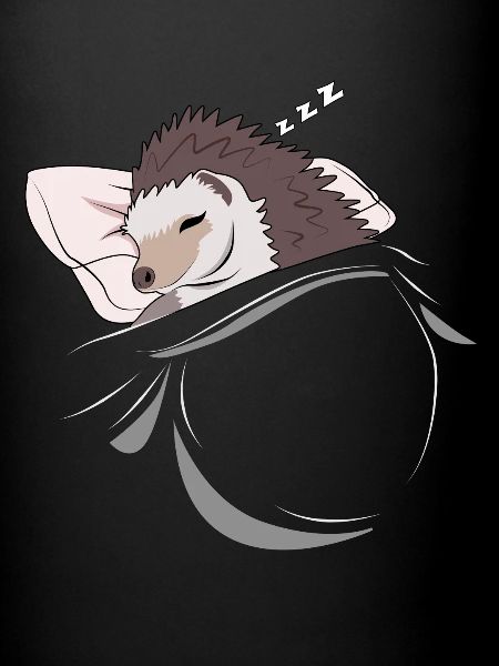Schlafender und schlumender Igel