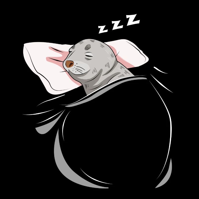Sleeping and slumbering seal