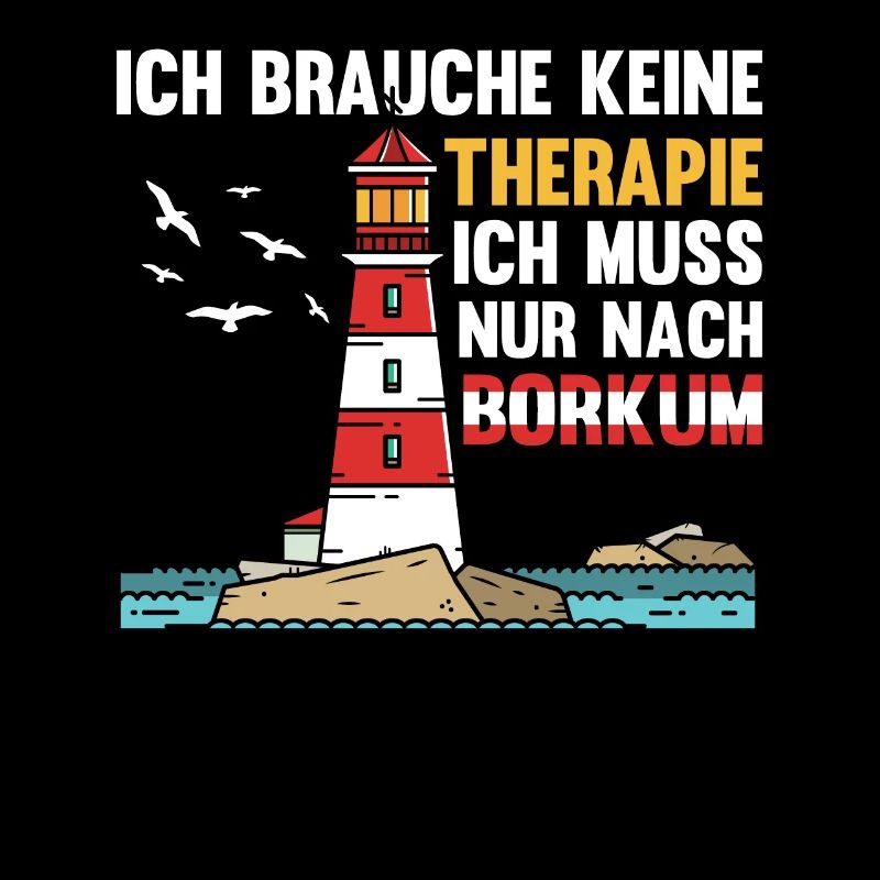 Borkum Nordsee Spruch Leuchtturm