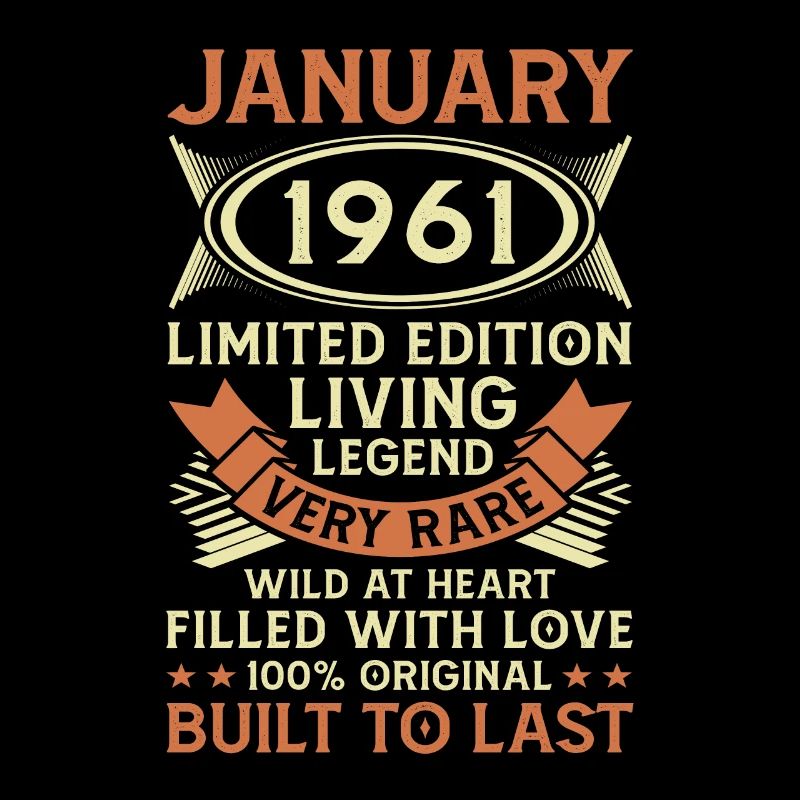 60e anniversaire cadeau janvier 1961 60e anniversaire