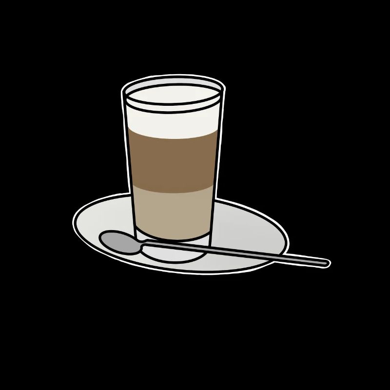 Latte Macchiato Glas Kaffee Geschenk