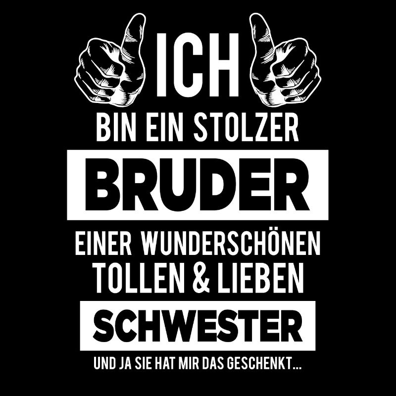 Stolzer Bruder Schwester Geschwister Geburtstag