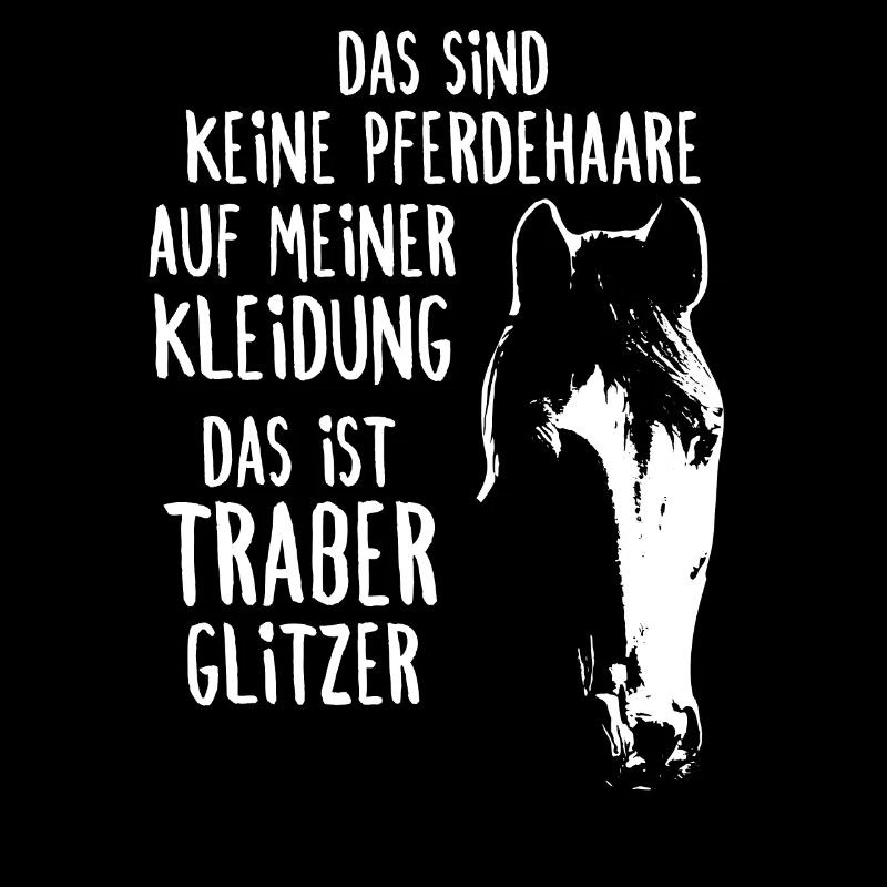 Das ist Traber Glitzer Pferdehaare Reiter