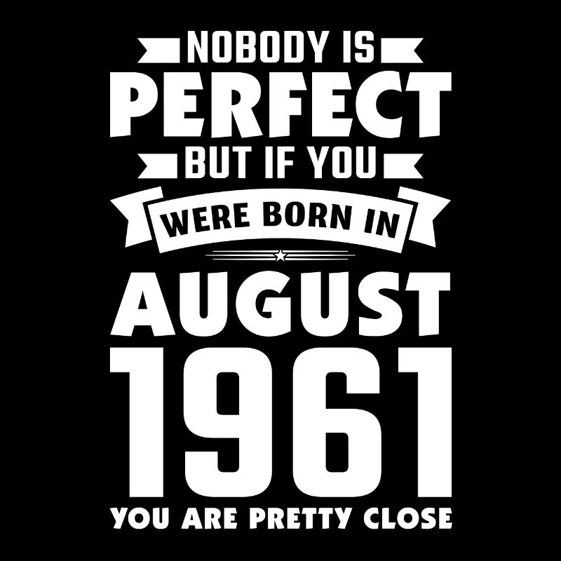 60th birthday gift August 1961 60 years