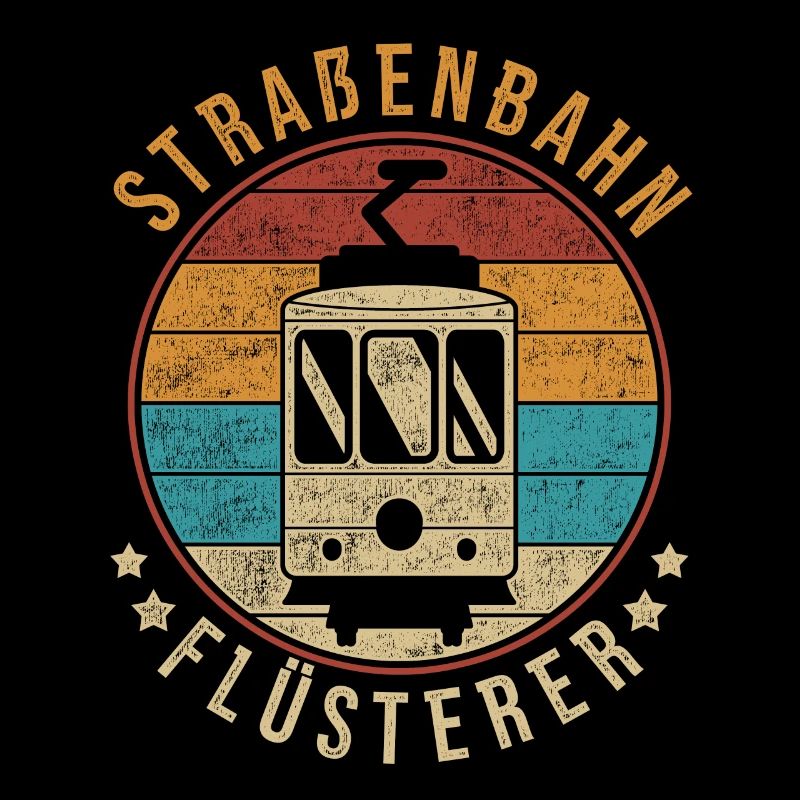 Retro Straßenbahn Tram Straßenbahnfahrer