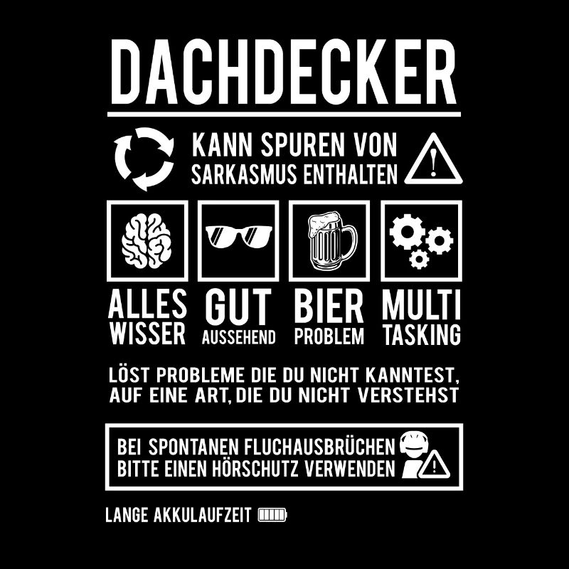 Dachdecker Spruch Handwerker Lustig Dachdecken