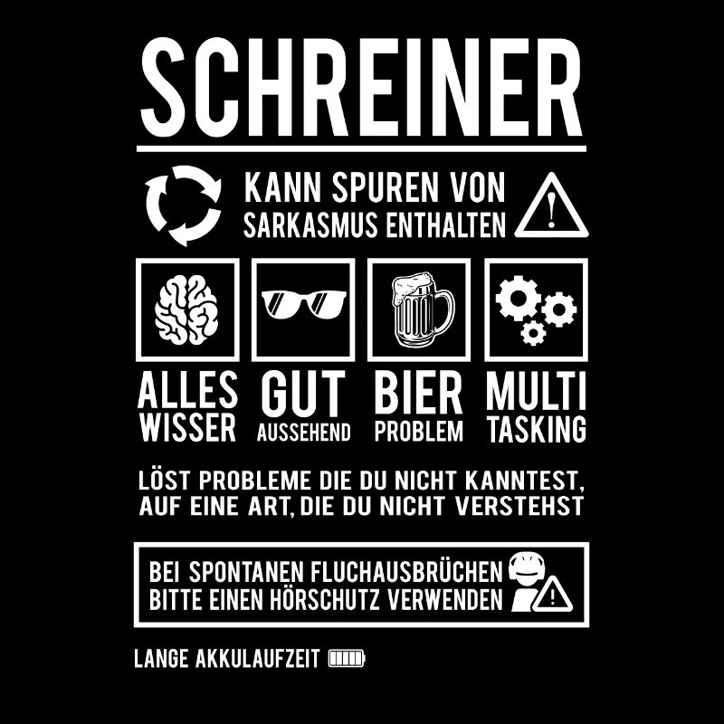 Schreiner Spruch Handwerker Tischler