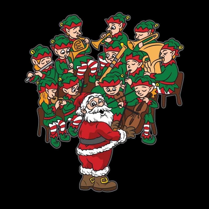 Weihnachtsmann-Musikdirigent Weihnachtsorchester