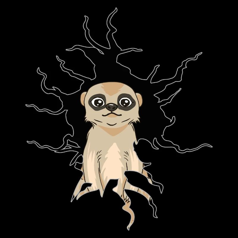 Crack hole meerkat