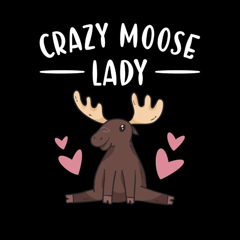 Elk Crazy Moose Lady Moose
