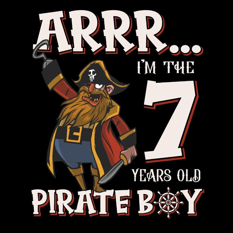 Pirate Boy 7 year old pirate 7th birthday