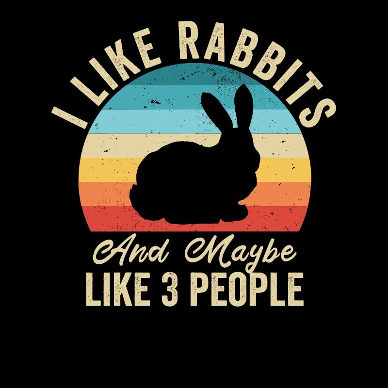 I love Rabbits Humor Farmer Gift