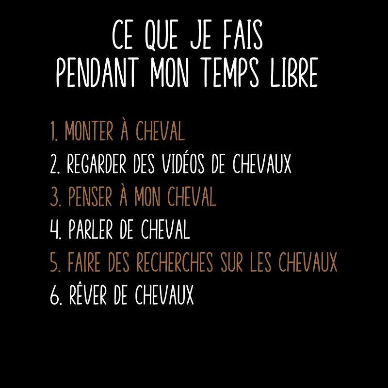 Cheval Temps Libre Idée Cadeau Pour Cavalière