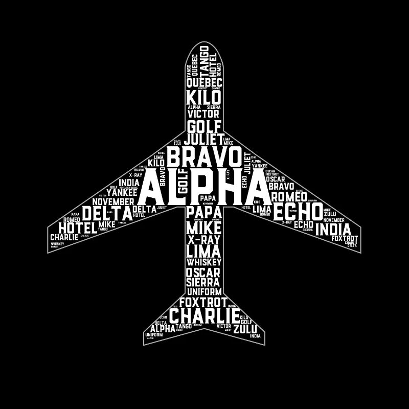 Full Phonetic Alphabet Flugzeug Pilot ipa Geschenk