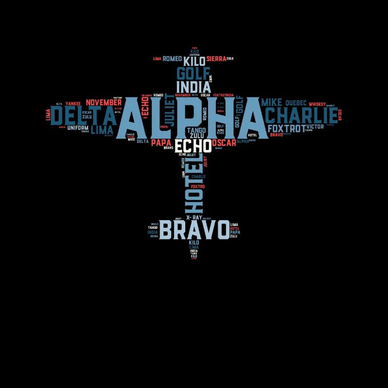 Flugzeug Phonetisches Alphabet Luftfahrt Geschenk ipa