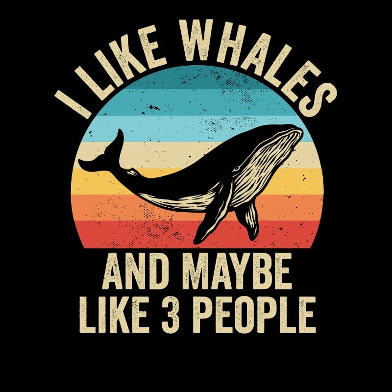 I love Whales Gift Funny Ocean