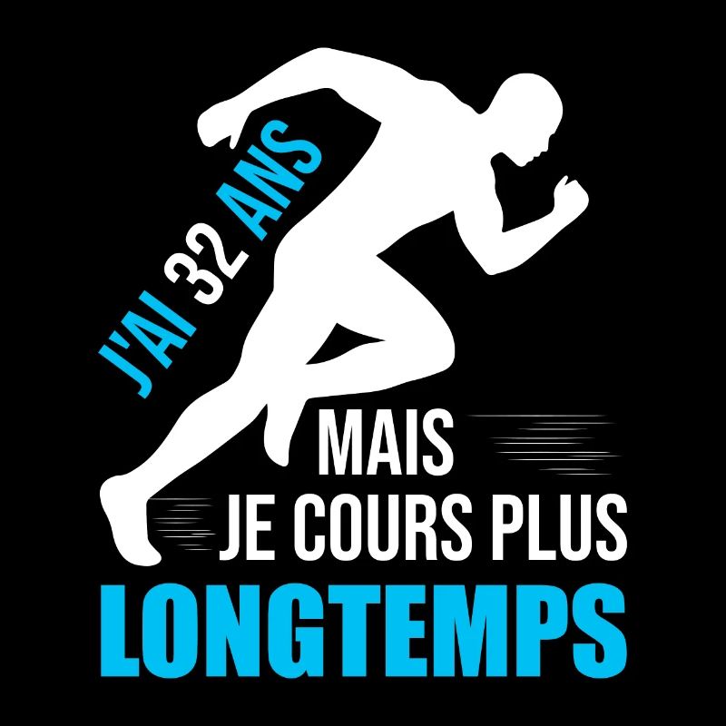 Running Cadeau Anniversaire 32 Ans Humour Coureur