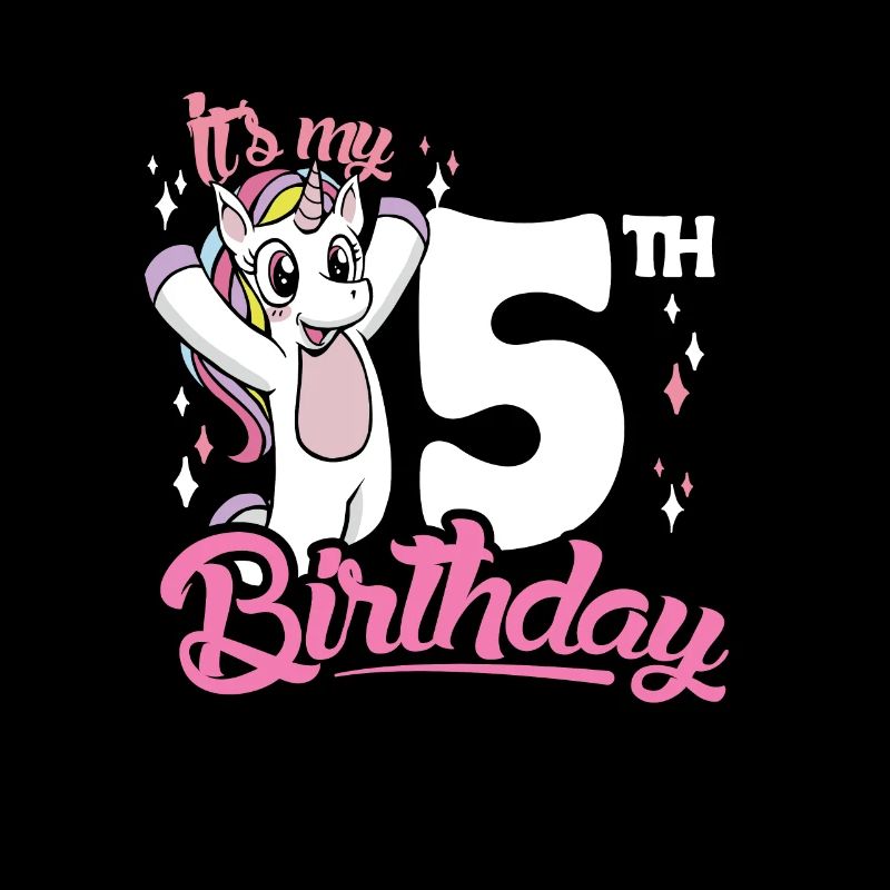 5e anniversaire Enfants Licorne Toodler Five