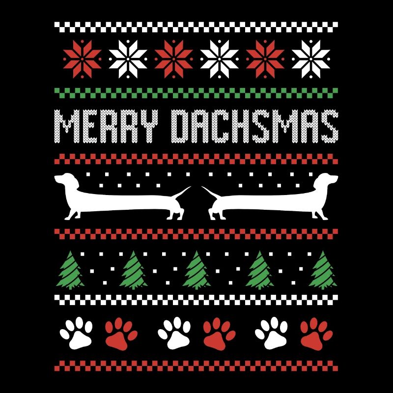 Teckel Saucisse Chien Pull de Noël moche
