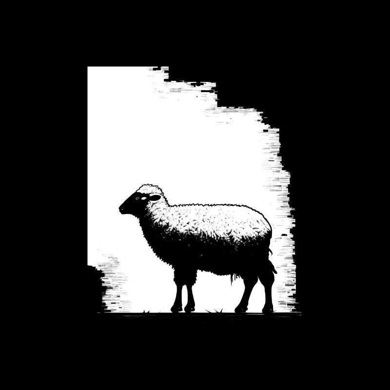 Sheep stencil Art.-nr