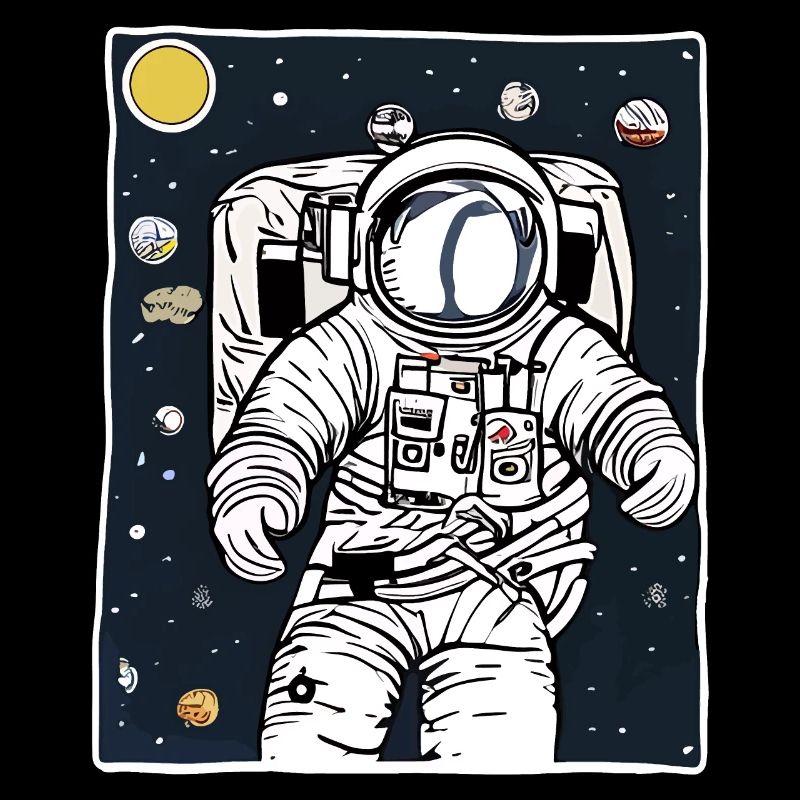 Illustration eines Astronauten