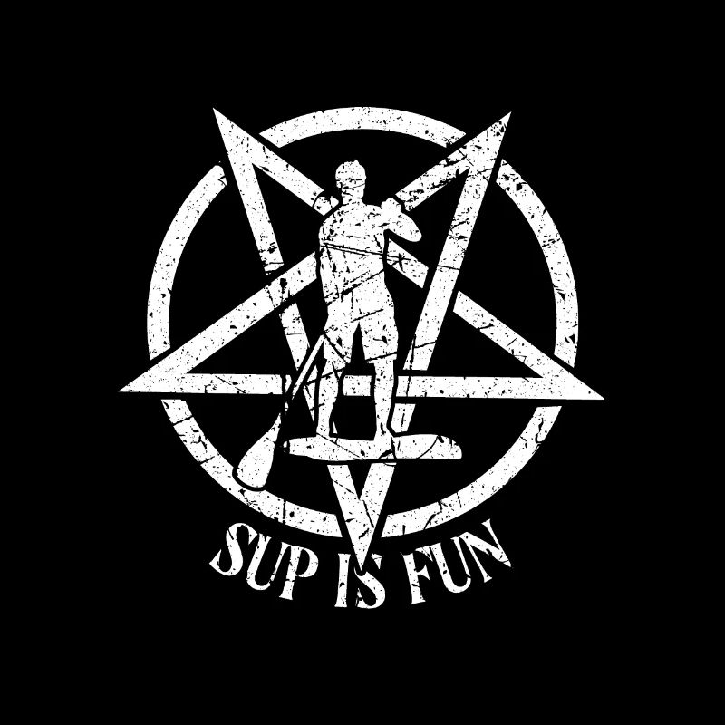 Satanic Occult Satan Pagan Baphomet SUP is fun