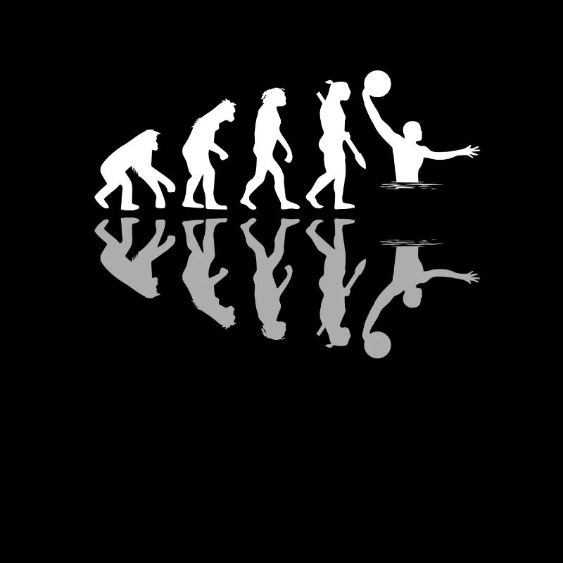 Human Evolution Water Polo Player Sports Lover