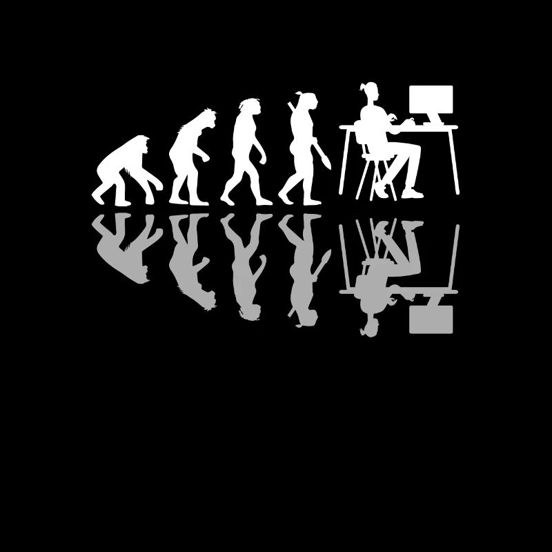 Evolution humaine Concepteur Web Humour Design numérique