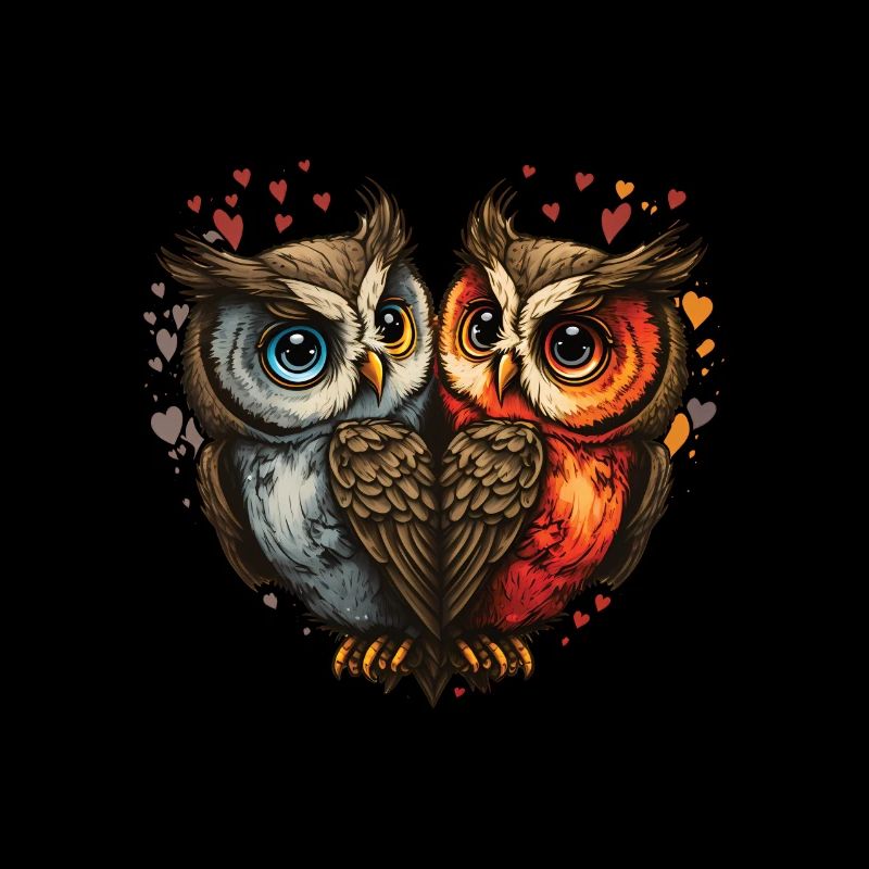 Owl Heart Valentine's Day