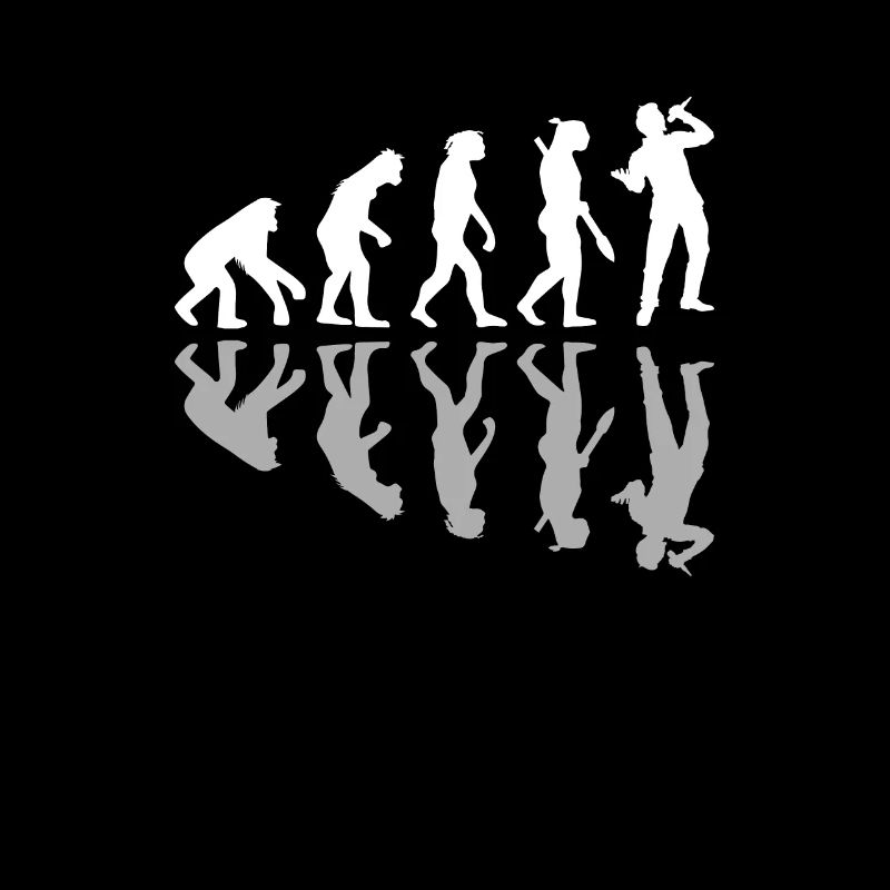 Human Evolution Singer Singing Music Lover