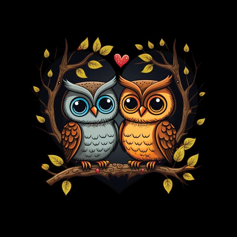 Owl Heart Valentine's Day