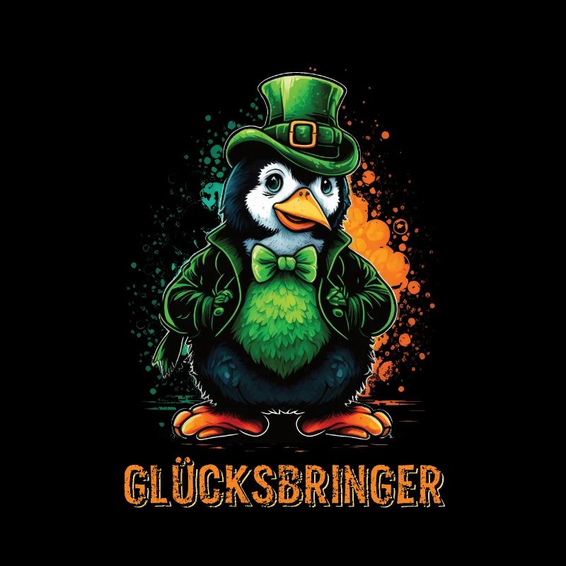 Lucky charm Penguin St. Patty