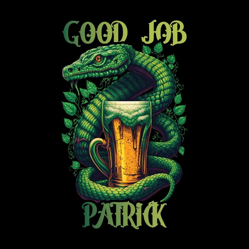 Bon travail Patrick - Serpent de la Saint-Patrick