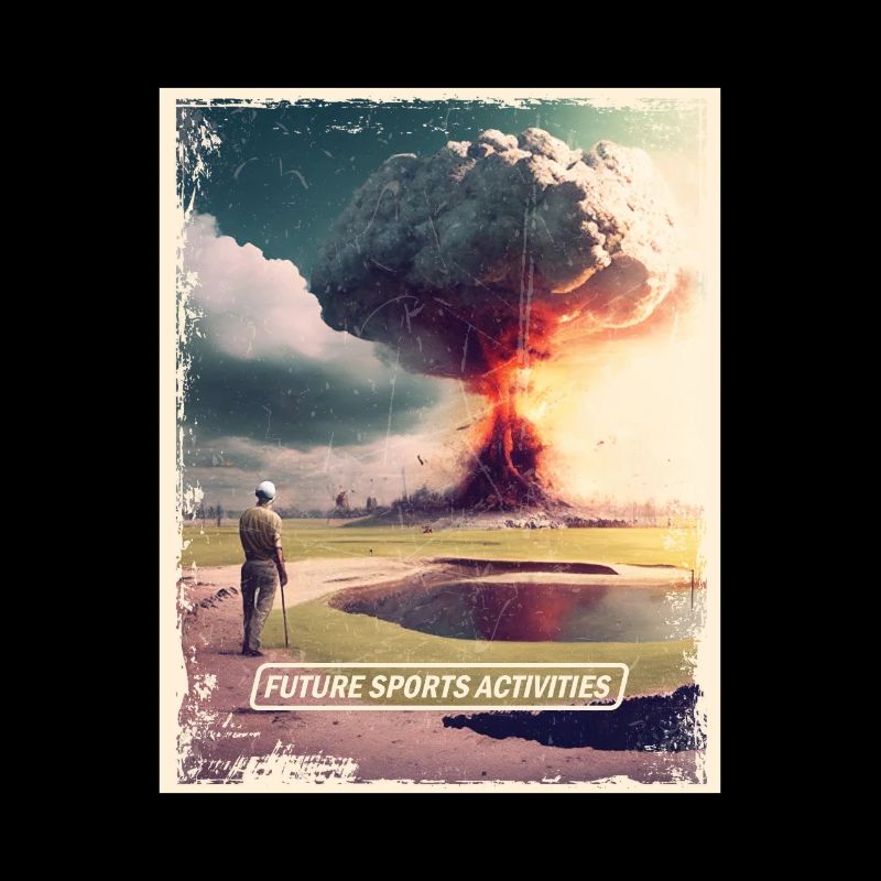 Play golf Post-apocalyptic world