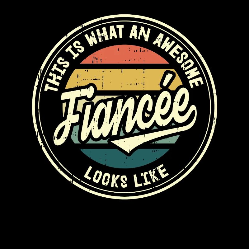 Fiancée Meilleure demande en mariage Cadeau rétro