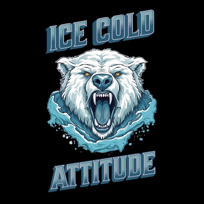 Ice Cold Attitude Polar Bear Pajamas